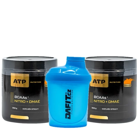 AKCE 1+1 ATP Nutrition BCAAs Nitro + DMAE 300 g + ZDARMA Šejkr Dafit 300 ml