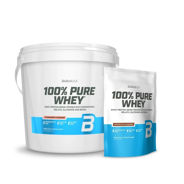 AKCE BioTech 100% Pure Whey 4000 g + ZDARMA 100% Pure Whey 454 g