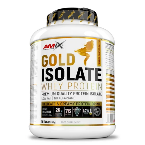 Amix Gold Whey Protein Isolate 2280 g chocolate peanut butter