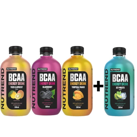 AKCE 3+1 ZDARMA Nutrend BCAA Energy Drink 330 ml