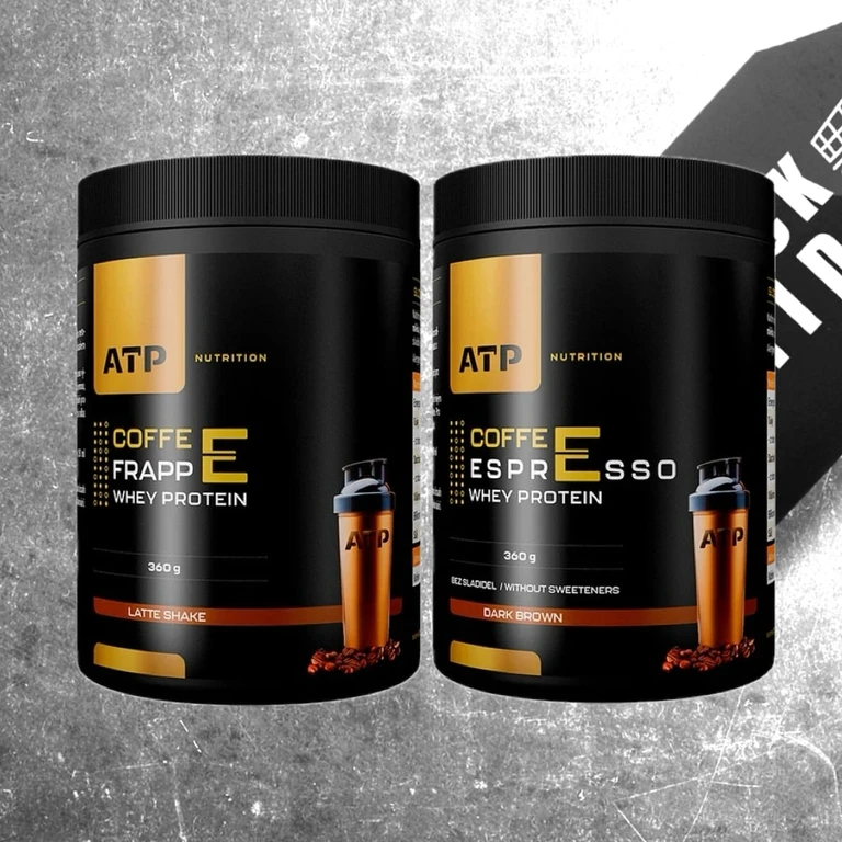 AKCE ATP Nutrition Coffee Espresso Whey Protein 360 g + Coffee Frappe Whey Protein 360 g