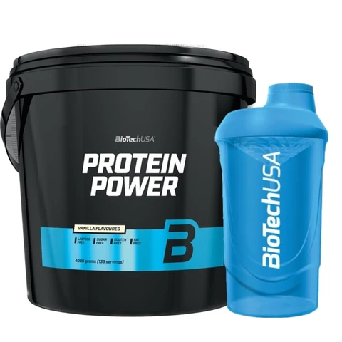 AKCE BioTech Protein Power 4000 g + ZDARMA Šejkr 600 ml