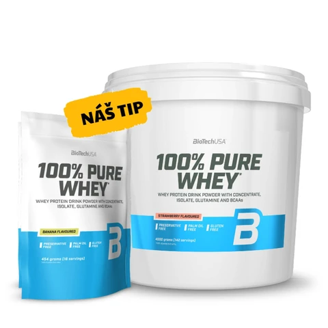 Special Offer BioTech 100% Pure Whey 4000 g + FREE 100% Pure Whey 454 g