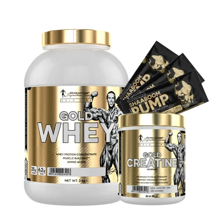 Special Offer Kevin Levrone Gold Whey 2000 g + FREE Gold Creatine 300 g + 3x sample