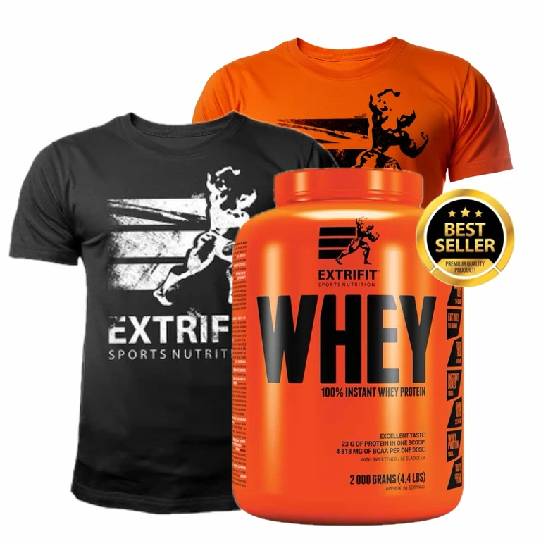 Special Offer Extrifit 100% Whey Protein 2000 g + FREE T-Shirt Extrifit