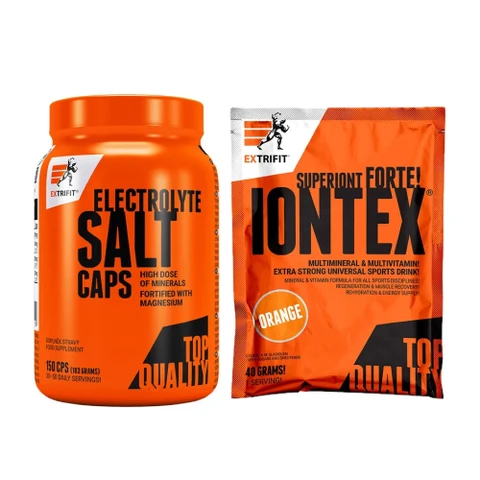 AKCE Extrifit Electrolyte Salt Caps 150 cps + ZDARMA Iontex Forte 40 g