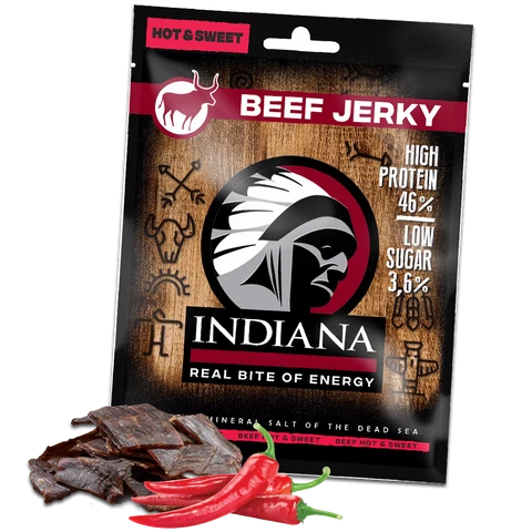 Indiana Jerky Beef 25 g hot and sweet