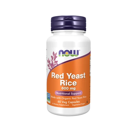 NOW Foods Red Yeast Rice 600 mg 60 cps
