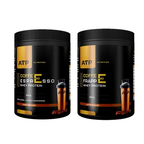 AKCE ATP Nutrition Coffee Espresso Whey Protein 360 g + Coffee Frappe Whey Protein 360 g