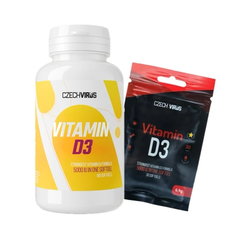 AKCE Czech Virus Vitamin D3 180 tob + ZDARMA Vitamin D3 30 tob