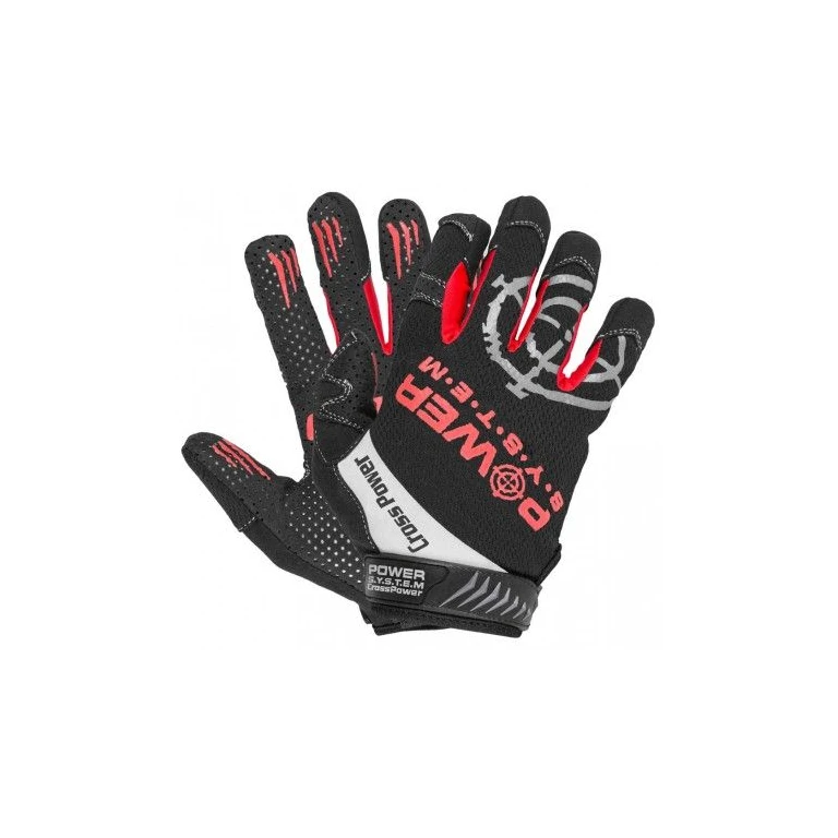Cross Power Gloves black red