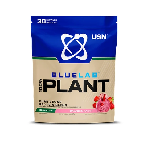 USN 100% Plant Protein 900 g jahoda