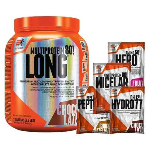 AKCE Extrifit Long 80 Multiprotein 1000 g + ZDARMA 4x vzorek