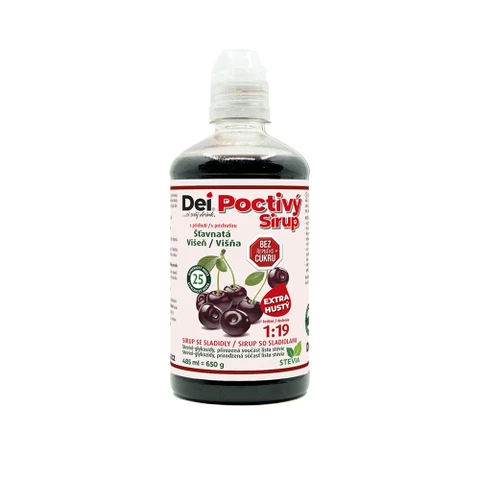 DeiSirup Poctivý Sirup 485 ml višeň