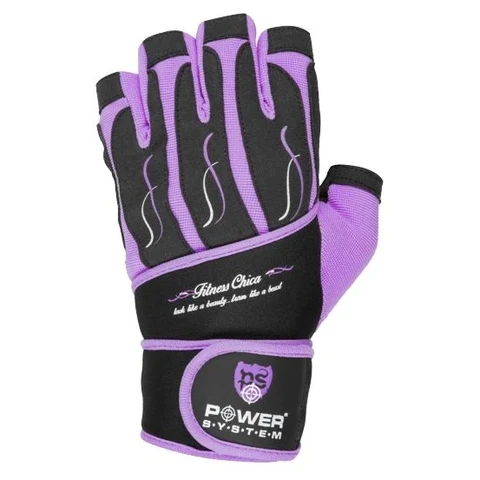 Fitness Gloves Chica black purple XS