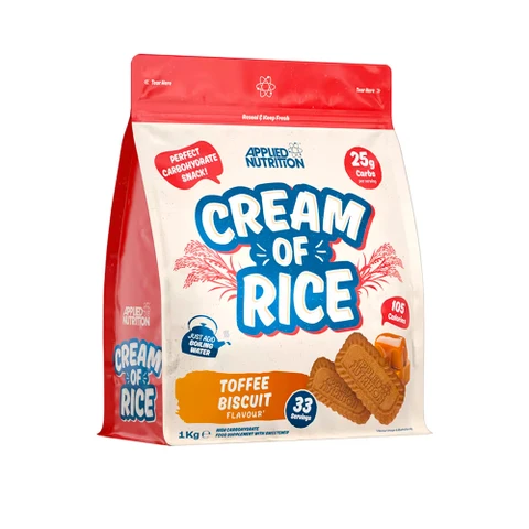Applied Nutrition Cream Of Rice 1000 g toffee biscuit