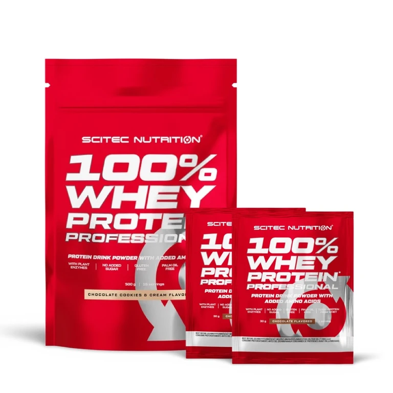 Special Offer Scitec Nutrition 100% WP Professional 500 g + FREE 2x sample