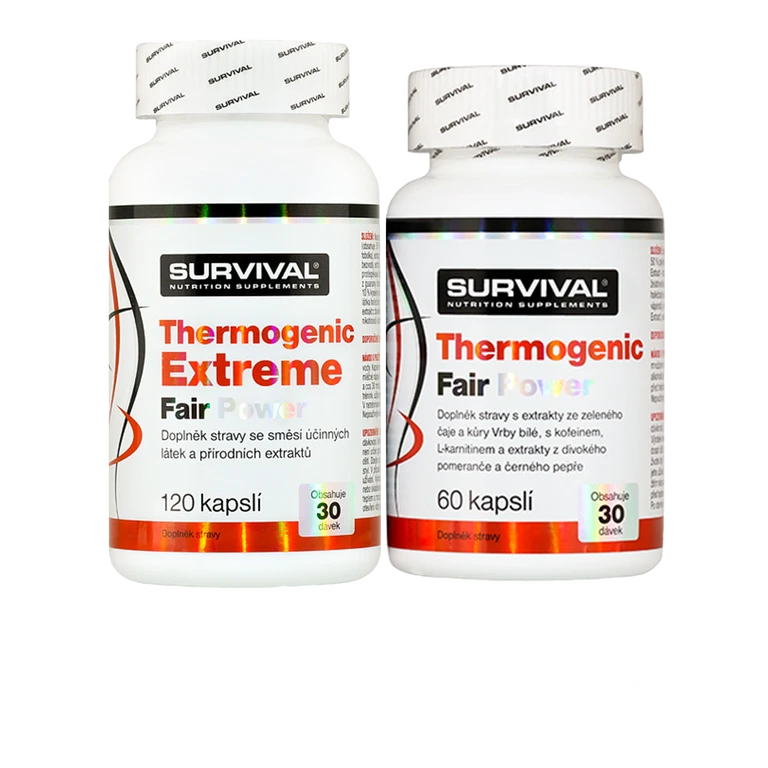 Survival Thermogenic Extreme Fair Power 120 cps + Thermogenic Fair Power 60 cps