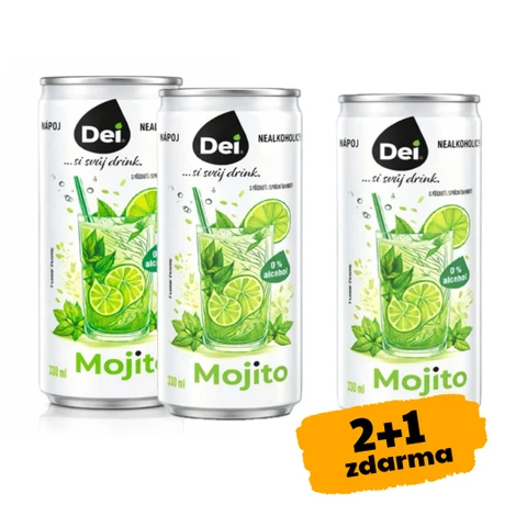 AKCE 2+1 ZDARMA Dei Nealkoholický Perlivý Nápoj 330 ml mojito