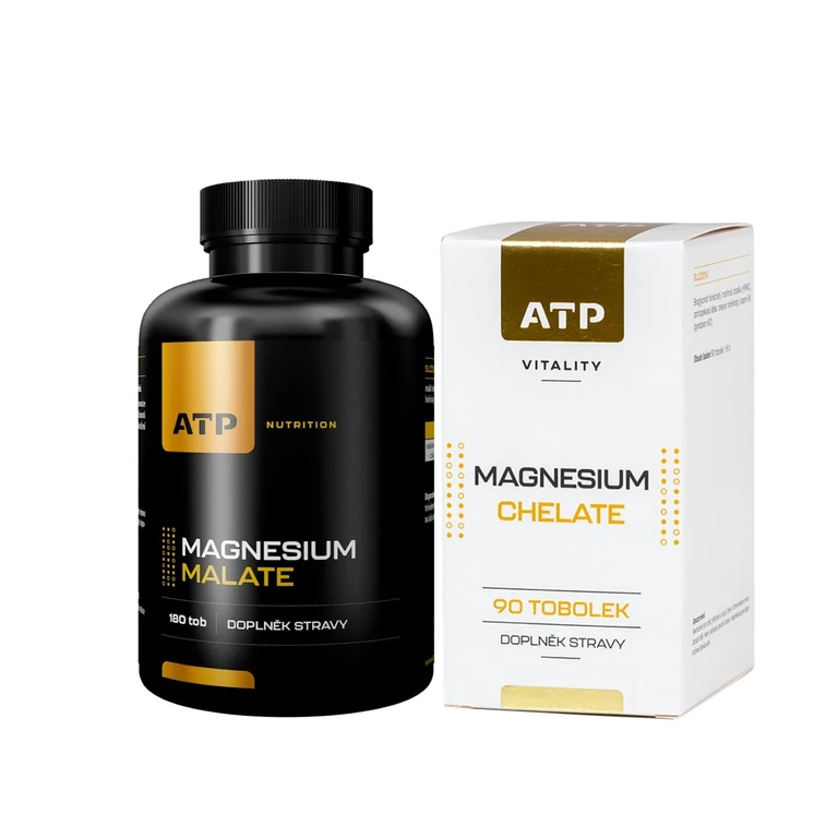 AKCE ATP Nutrition Magnesium Malate 180 tob + ZDARMA Magnesium Chelate 90 tob