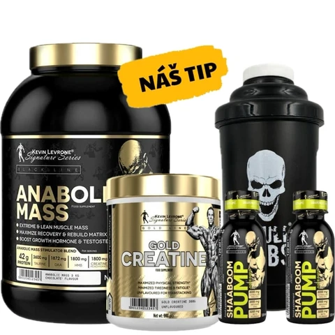 Special Offer Kevin Levrone Levrone Mass 3000 g + Creatine 300 g + FREE Shaker + 2x sample