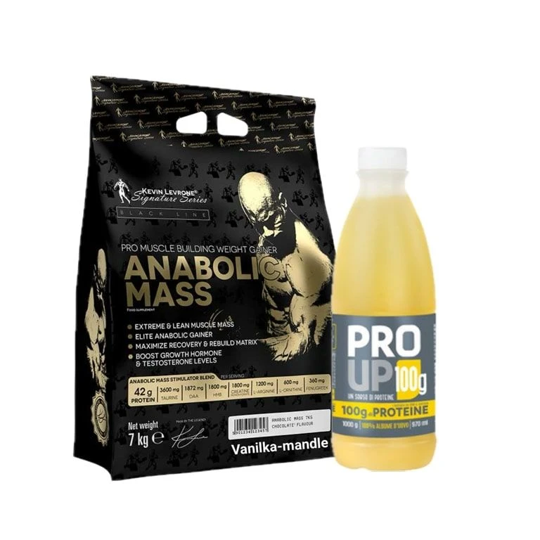 AKCE Kevin Levrone Levrone Mass 7000 g + ProUp Tekuté vaječné bílky 970 ml