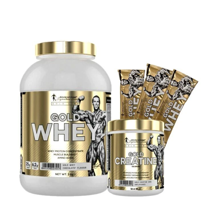 Special Offer Kevin Levrone Gold Whey 2000 g + FREE Gold Creatine 300 g + 3x sample