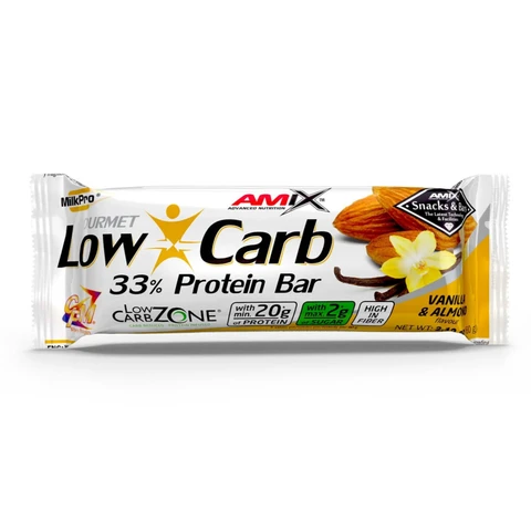 Amix Low-Carb 33% Protein Bar 60 g vanilla almond