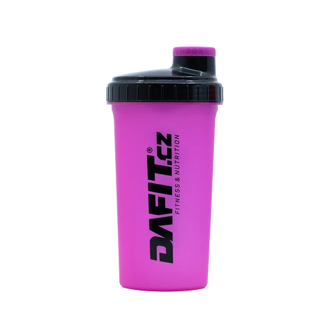Dafit Šejkr 700 ml růžovo černá, černé logo