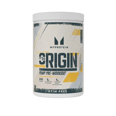 MyProtein Origin Pump Pre-Workout Stim Free 750 g sour lemonade