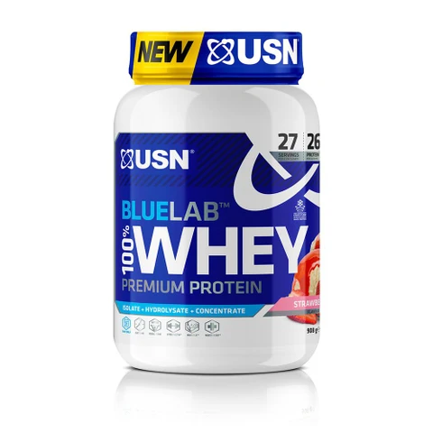 USN BlueLab 100% Whey Protein Premium 908 g strawberry