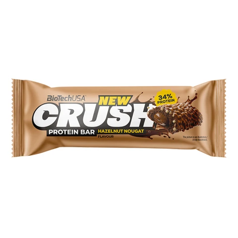 BioTech Crush Protein Bar 45 g hazelnut nougat