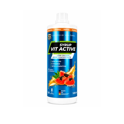 Z Konzept Vit Active Syrup Low Carb 1000 ml papaya