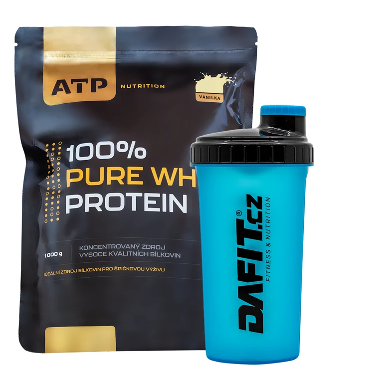 AKCE ATP Nutrition 100% Pure Whey Protein 1000 g + ZDARMA Šejkr Dafit 700 ml
