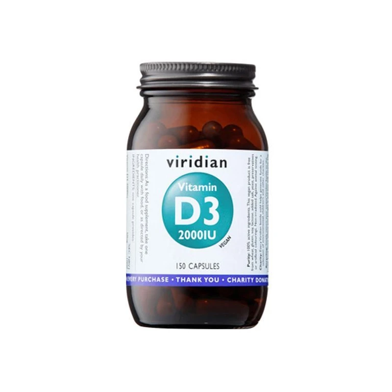 Viridian Vitamin D3 2000 IU 150 cps