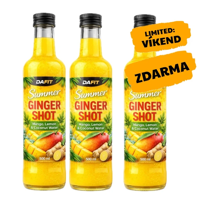 AKCE 2+1 ZDARMA Dafit Summer Ginger Shot 500 ml mango lemon coconut water