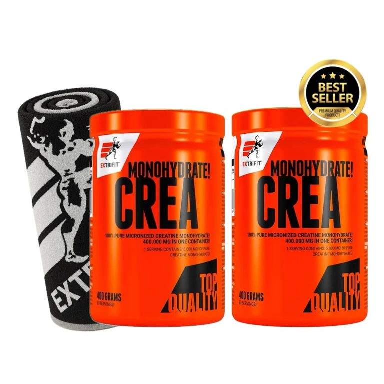 Special Offer 1+1 Extrifit Crea Monohydrate 400 g + FREE Towel