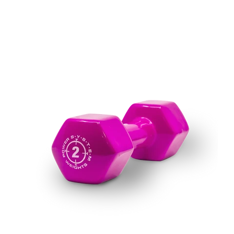 Power System Vinyl Dumbell 2 kg purple