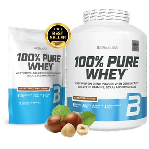 AKCE BioTech 100% Pure Whey 2270 g + ZDARMA 100% Pure Whey 454 g
