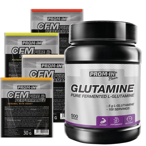 AKCE Prom-In L-Glutamine 500 g + ZDARMA 4x vzorek