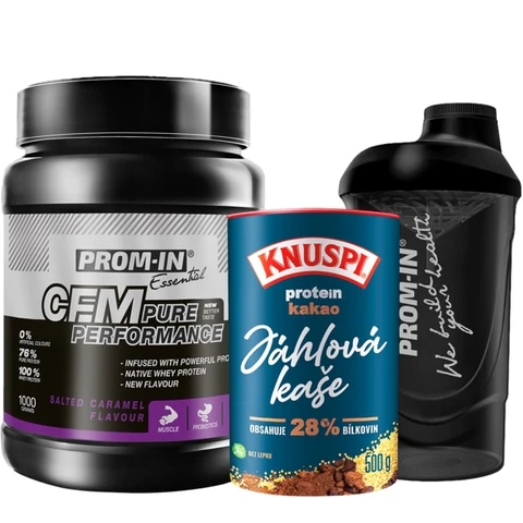 AKCE Prom-In CFM Pure Performance 1000 g + Kaše 500 g + ZDARMA Šejkr 600 ml
