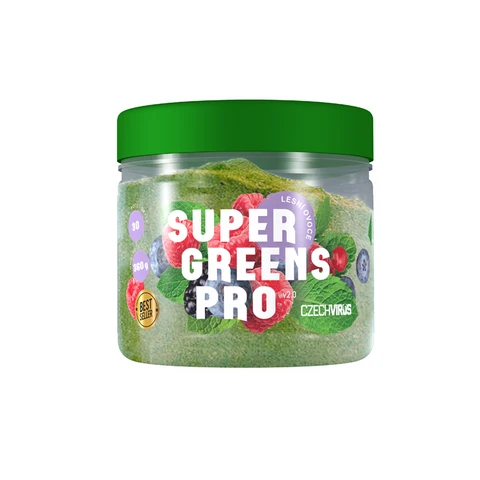 Czech Virus Super Greens Pro V2.0 360 g lesní ovoce