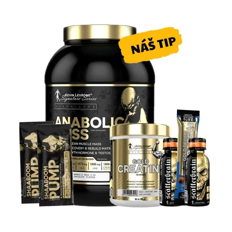 AKCE Kevin Levrone Levrone Mass 3000 g + ZDARMA 4x vzorek + tyčinka