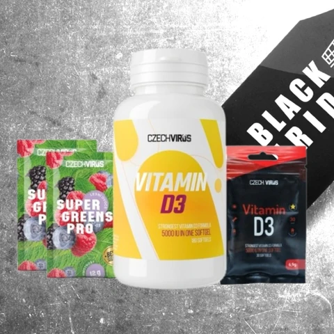 AKCE Czech Virus Vitamin D3 180 tob + ZDARMA Vitamin D3 30 tob + 2x vzorek