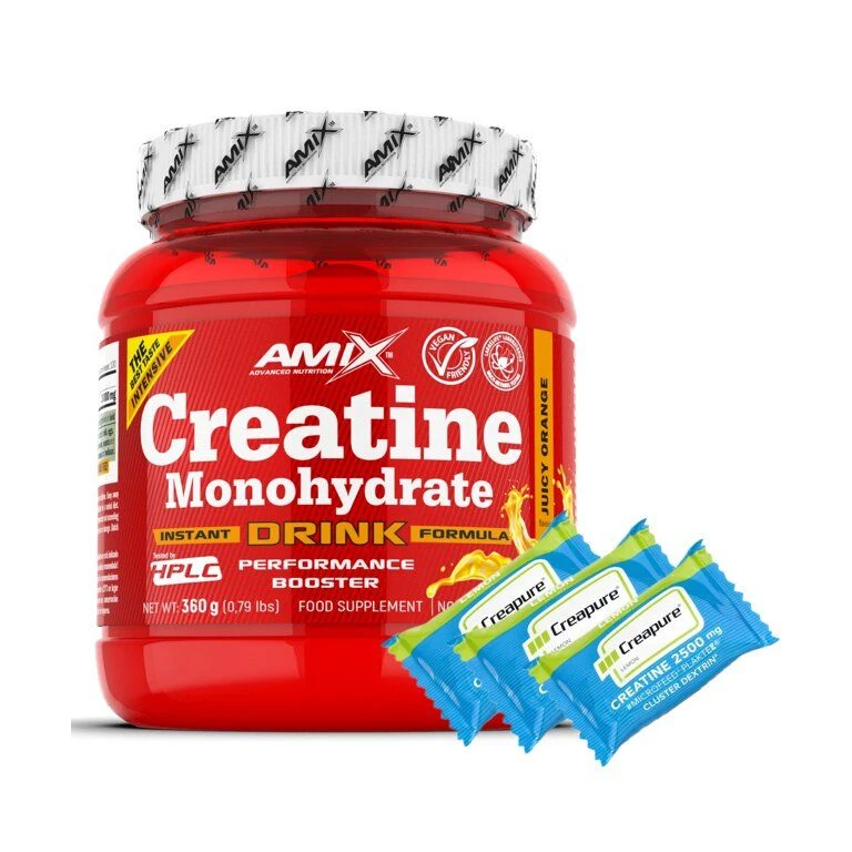 Special Offer Amix Creatine Monohydrate Drink 360 g + FREE Creatine Creapure 2500 mg 1tbl