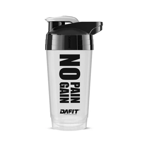 Dafit Šejkr NO PAIN NO GAIN 700 ml bílý s černým logem