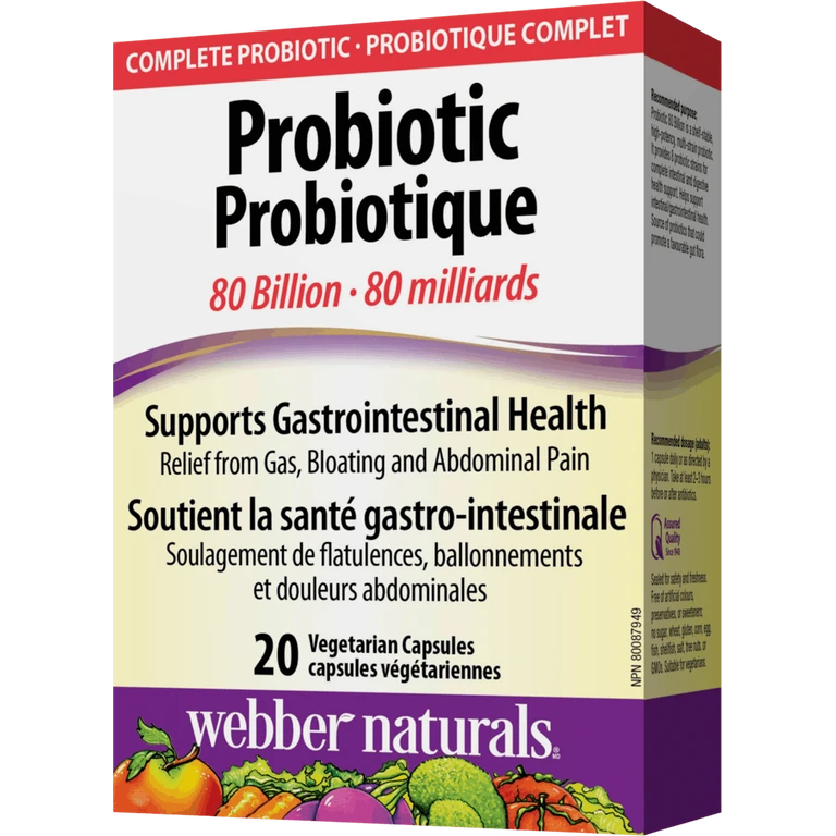 Webber Naturals Probiotic 80 billion 20 cps