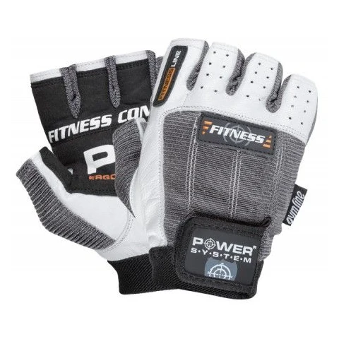 Fitness gloves white grey