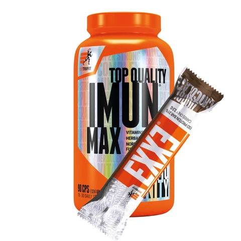 AKCE Extrifit Imun Max 90 cps + ZDARMA tyčinka Exxe 65 g