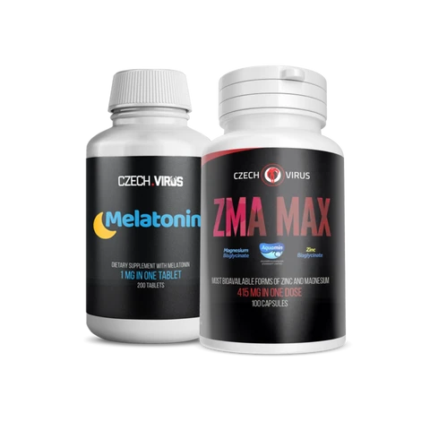 AKCE Czech Virus ZMA Max 100 cps + ZDARMA Melatonin 200 tbl